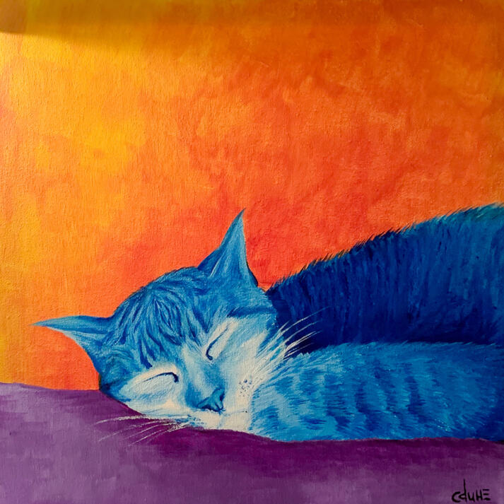 "Paisley" - 14" x 14" - Acrylic on Canvas