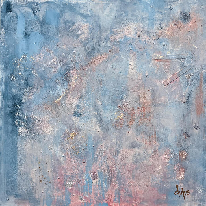 "Soul" - 48" x 48" - Acrylic, Mixed Media on Wood Panel